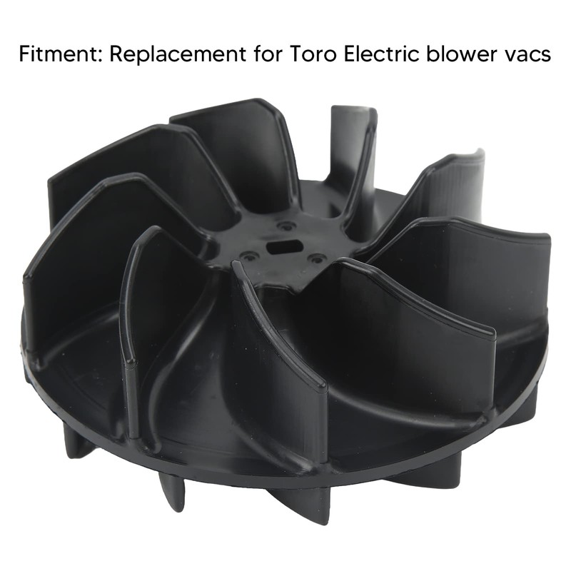 Vacuum Impeller Fan Vac Impeller Fan Black ABS Leaf Blower