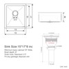 MENATT 15-inch Undermount Kitchen Bar Sinks, 304 Stainless Steel Handmade
