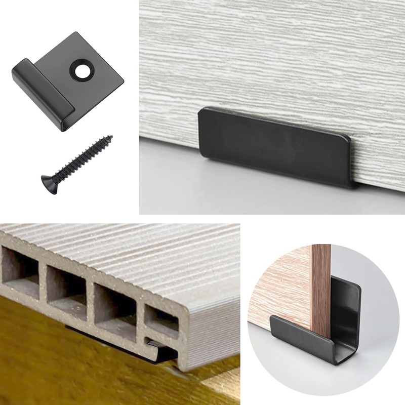 84 Pcs Composite Decking Clips with Screws Kit,Decking Fixings Starter