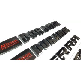 GMC AUTO 6PC Set 11-19 Gloss Black GMC Sierra Denali Duramax 2500HD 3500HD Emblem Letters