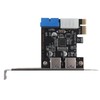 PCIE To USB3.0 Expansion Card Adapter With Front 19PIN Interface