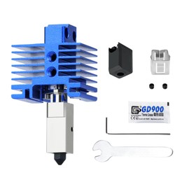 SeulQirw P1 Hardened Steel Hotend Kit for Bamboo Lab X1/X1C/P1P/P1S 3D Printer, Heating Block Replacement,High Speed,High Temperature Extruder Hot End, with Silicone Cover (Blue)