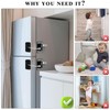 Pack of 2 ABS Fridge Lock for Child Lock, Cupboard