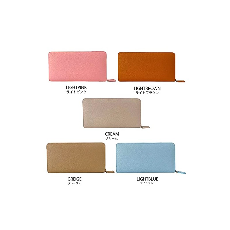 Premier Leather House Men's Long Wallet, Saffiano Brand, Genuine Leather,