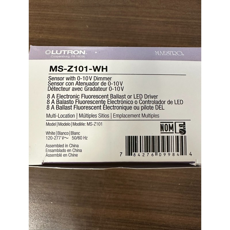 Lutron Maestro Sensor with 0-10V DimmerMS-Z101-