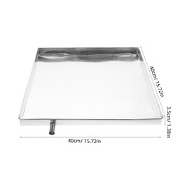 DOITOOL Air Conditioner Drip Pan with Hose - AC Drain Pan Portable Air Conditioner Water Catcher Air Conditioning Drainage Drip Tray Catch Pan Condensate Drain Pan Air Conditioner Accessories