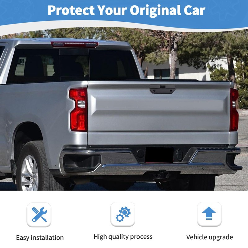 RT-TCZ for Silverado Tailgate Handle Cover Trim Compatible with Chevy