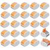 CEEYSEE 25 Pcs Compact Wire Connectors 3 Port Diy Electrical