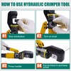 10 Ton Hydraulic Crimping Tool and Cable Cutter, Hydraulic Wire