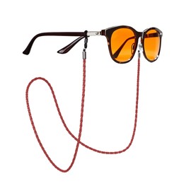 TODREMOU Glasses Strap Sunglasses Straps For Men Kids Chain Cord (Red)