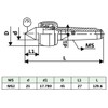 vidaXL MT2 Revolving Live Center - High Precision Durable Steel