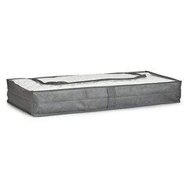 Zeller Under Bed Storage Bag 103x45x15cm of Fleece in Grey, 103 x 45 x 15 cm