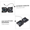 IWOWHERO Portable Foldable Laptop Cooler Dual Fans Universal Cooling Pad