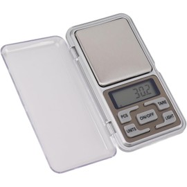 Báscula Digital de Gramos, 500 G/0,01 G, Mini Báscula Portátil de Bolsillo para Joyería de Alta Precisión con Pantalla LCD para Alimentos Dorados, Medicina, Eficiencia Energética