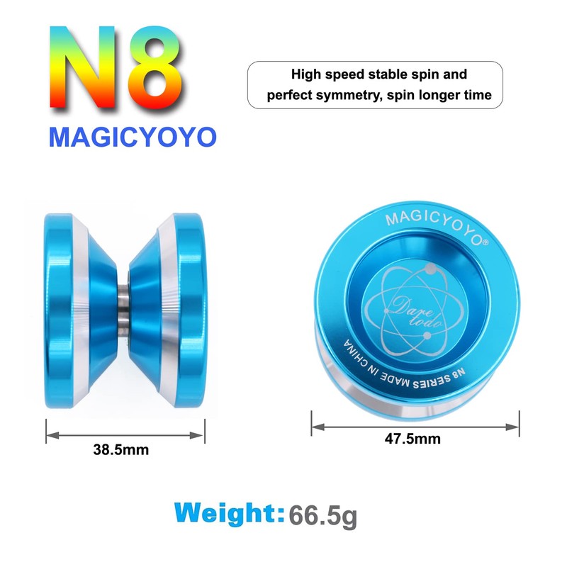 MAGICYOYO N8 Yoyo Professional Responsive & Unresponsive Yo-yo for Kids