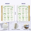 THDSE Coquette Green Bows Spiral Bible Notebook,Aesthetic Composition Notebook, God
