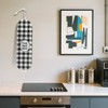 CQM Black White Buffalo Check Plaid Plastic Bag Holder for