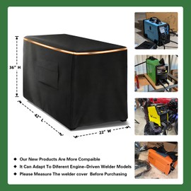 Engine Driven Welder Heavy Duty Cover compatible with Miller Welder 230/265/325/225,Waterproof & Dustproof, 30"Hx22"Wx41"D