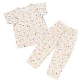 Sanrio 709832 Pochacco Kids Short Sleeve Pajamas with Snap Button Tape, 39.4 inches (100 cm)