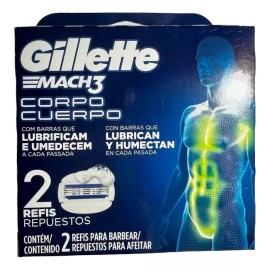 Guillette Repuesto Para Rastrillo Guillette Mach3 Cuerpo Con 2 Pz.