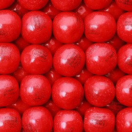 Gumballs for Gumball Machine - 1 Inch Large Gumball - Cherry Flavored Double Bubble Gum Red Gumballs for Kids - Bulk Christmas Gum Balls 3.4 Lb