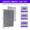 3-Pack Microfiber Mops Refill Pads for 14 Inch Mop (Gray)