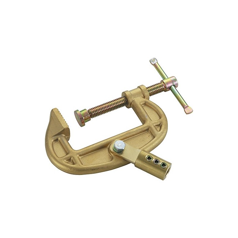 TRUSCO TEC-300G Ground Clamp Gold
