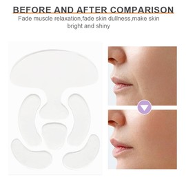 Facial and Forehead Wrinkle Patches, Reusable Hydrogel Face Lift Tape Invisible Anti Wrinkle Patches to Reduce Fine, Frown and Smile Lines, Overnight Filler for Deep Wrinkles Instantly(face-12pcs)