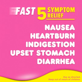 Pepto-Bismol Cherry Liquid 5 Symptom Relief including Upset Stomach & Diarrhea 12 Oz (Pack of 3) (OLD)