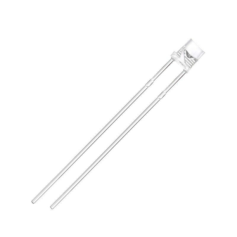 CHANZON 100 pcs 3mm Yellow LED Diode Lights (Clear Flat