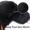 Kurhatic Winter Trapper Hat, Warm 100% Rabbit Fur Aviator Hat,