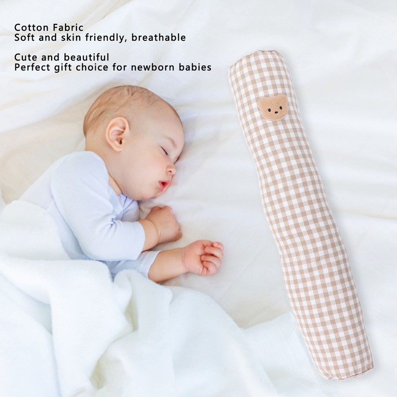 Multifunctional Baby Bolster Soft Breathable Cotton Cute Bear Pattern Infant