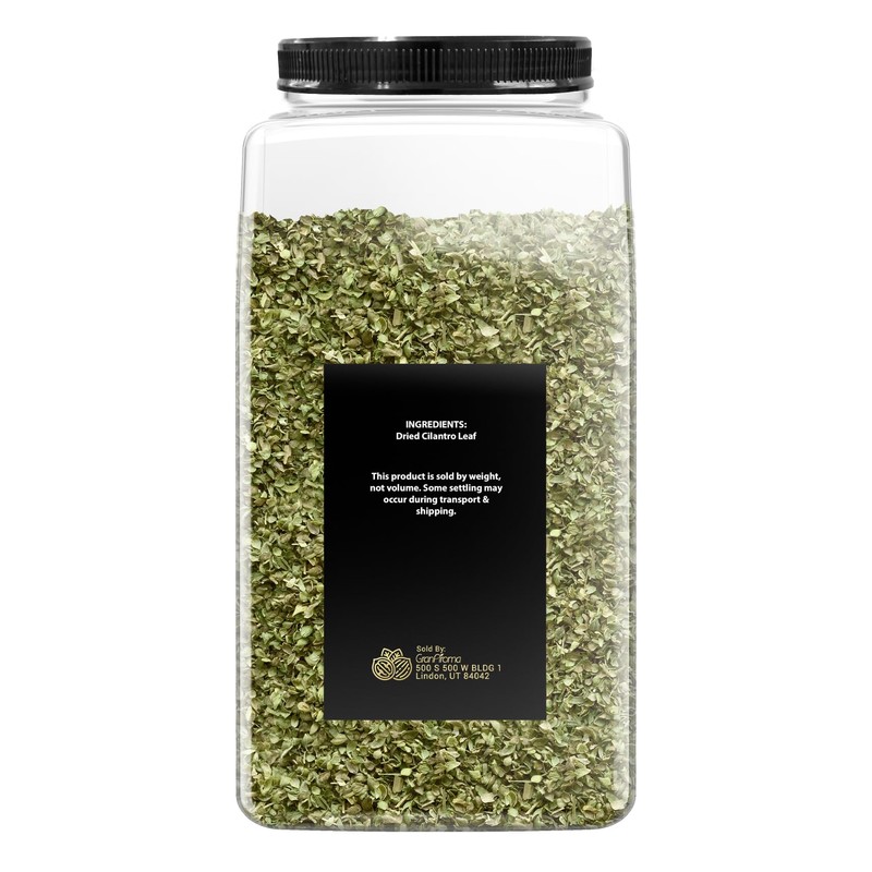 GranAroma Cilantro Flakes, Aromatic Spice, Salsas & Tacos (1 Pound)