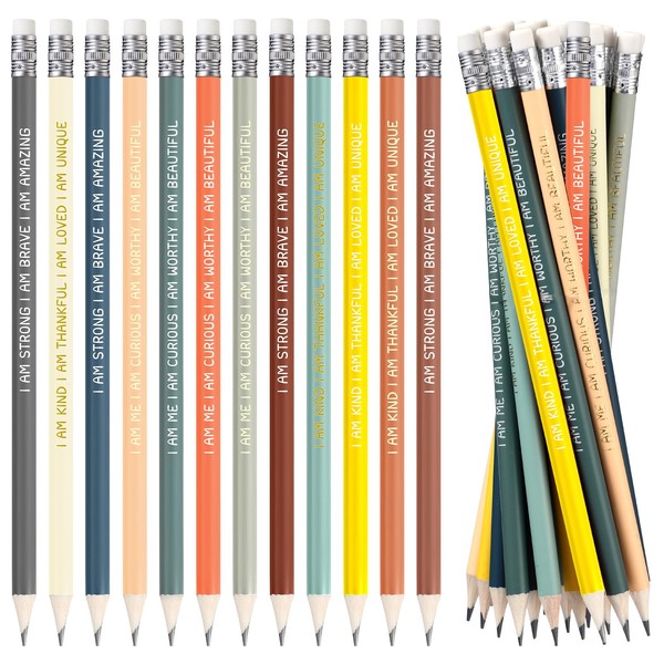 Fumete 36 Pcs Inspirational Pencils for Students from Teacher Motivational