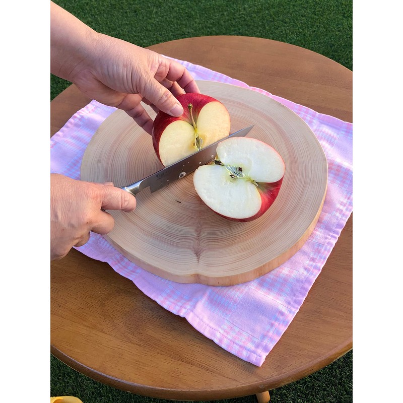 Cypress Annual Ring, Natural Single Board Cutting Board, Cooking Plate,