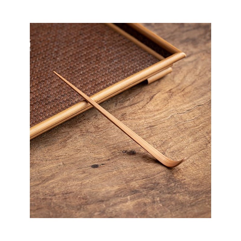 LONNEA Chashaku Chashaku Carbonized Bamboo Tea Utensils, Bamboo Tea Spoon,