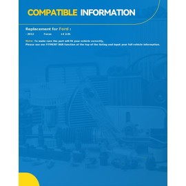 PHILTOP Alternator Compatible with 2012 Focus 2.0L, 150 Amp Alternator Replace 11618N 1703864 BV6N10300DB CV6Z10346B FG15S046 FG15S046SP