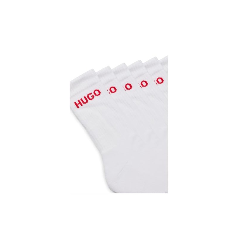 HUGO Men's Short Socks, White100