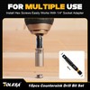 TOLESA Countersink Drill Bit Set, 18 PCS Tapered Counter Sink