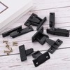 uxcell 5 PCS Plastic Fitting Furniture Panel, Joint Bracket, Push-On