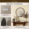TETOTE Round 30 inch Black Mirror, Circle Mirror for Bathroom