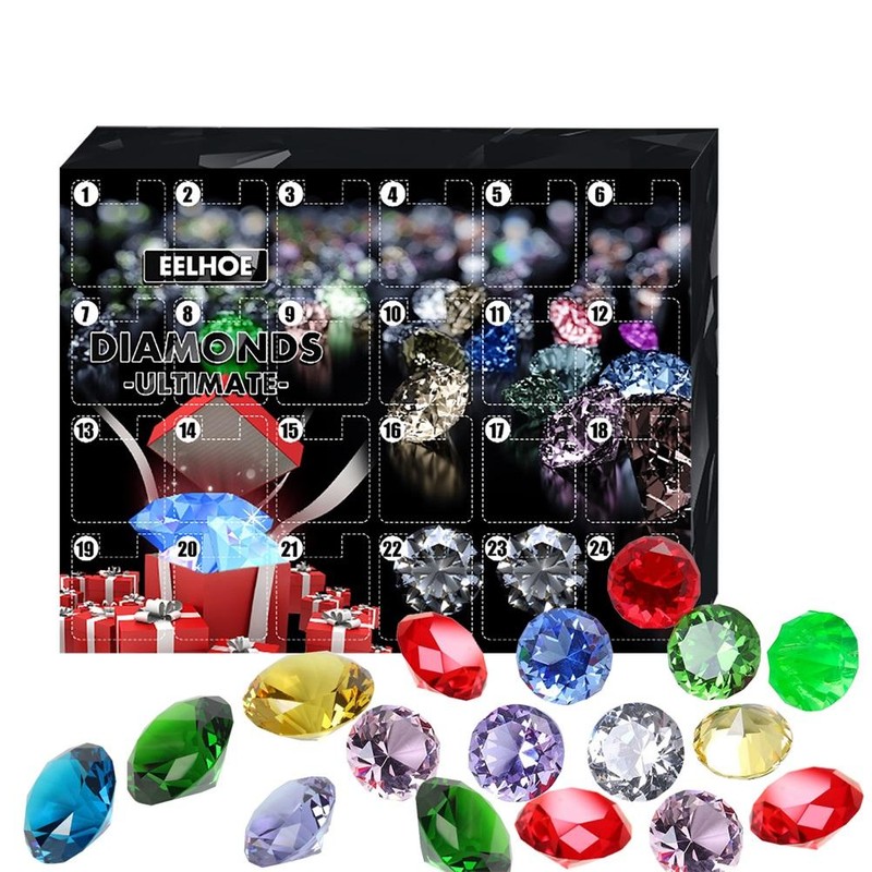 24Pcs/Set Christmas Countdown Calendar Toy Christmas Advent Calendar Decompression Gift
