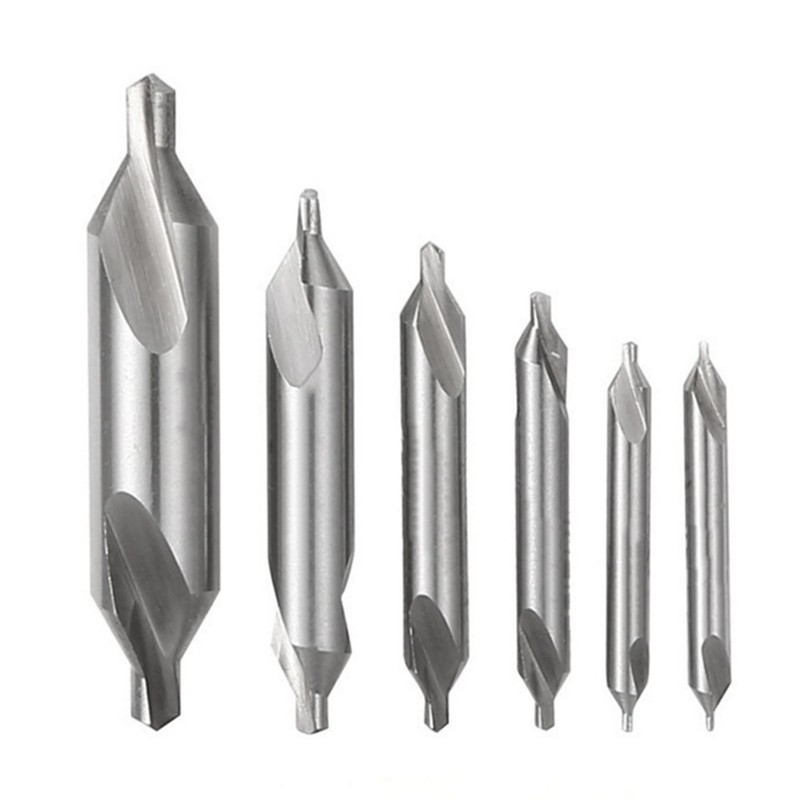 6 Pieces HSS Centre Drill Metal Set, Centre Drill Bit,