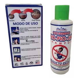 Incredible Shampoo No Piojin Piojos Ladillas + Peine Lice Treatment