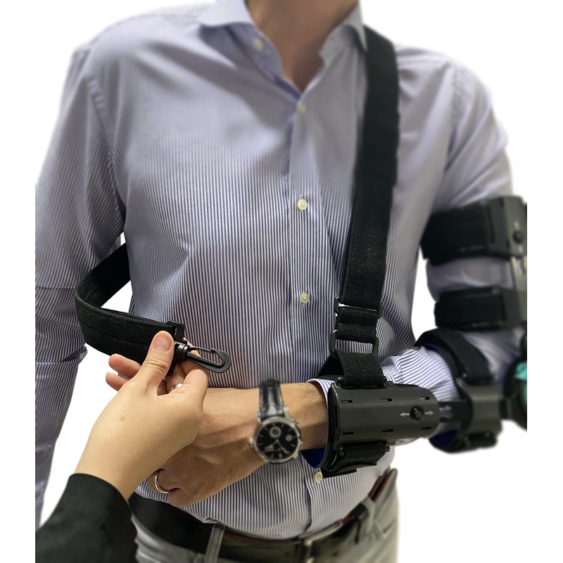 MEDWAY | Soporte para Codo Post-Operatorio Graduable Telescópico Color Negro