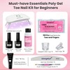 Poly Gel Nail kit for Toes and Finger with UV