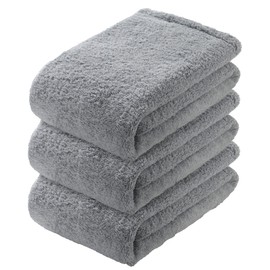 Air Kaol Anytime Ecstasy 3-Piece Set, Made in Japan, Thick Towel, Absorbent, Quick Drying, 100% Cotton, Mini Bath Towel, Small Size, Approx. 13.4 x 47.2 inches (34 x 120 cm), Asano Twisted Yarn