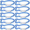 BESPORTBLE Pack of 10 Stainless Steel Carabiners: High Performance Spring