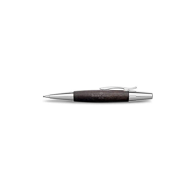 FABER CASTELL E-MOTION PENCIL CHROME/WOOD BLACK