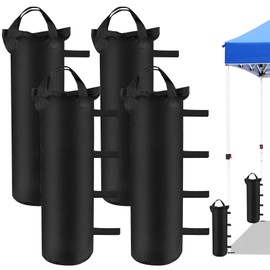 4er Set Pavillon Sandsäcke, dick Pavillon Gewichte, 800D Oxford Verstärktes Gewichte für Pavillon,Sandsack Beschwerung für Pavillon Zelt Garten, Sandsäcke zum Befüllen Beschweren